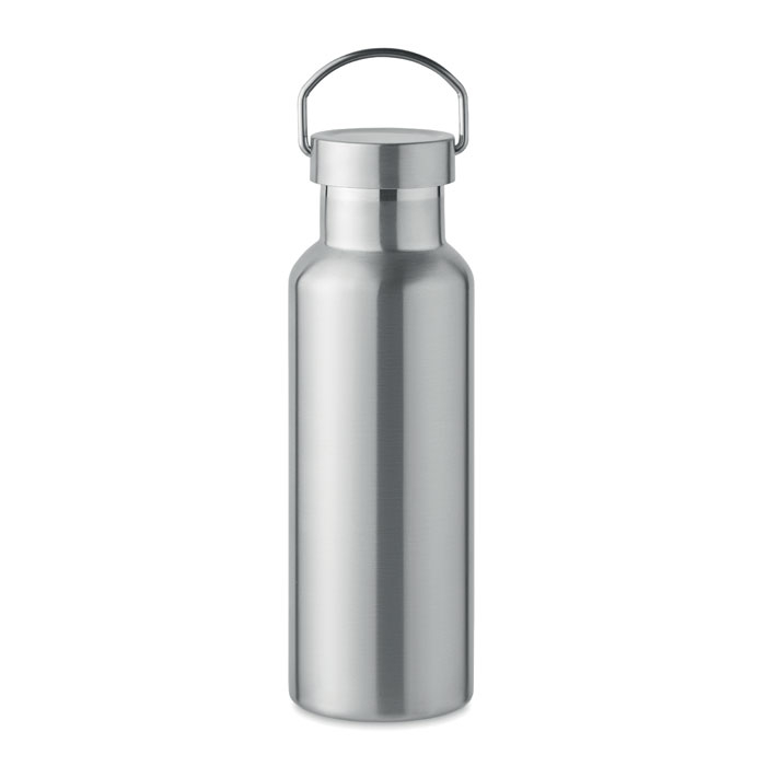 Gourde inox recyclé 500ml personnalisable FLORENCE silver mate